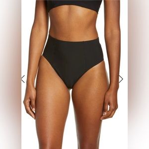 Sweaty Betty Black Brook High Waist Bikini Bottoms Size XXS NWT